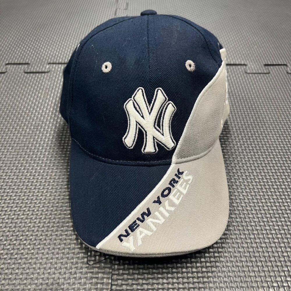 New York Yankees Youth Adjustable Baseball Cap By 47 Brand Navy & Gray Cotton